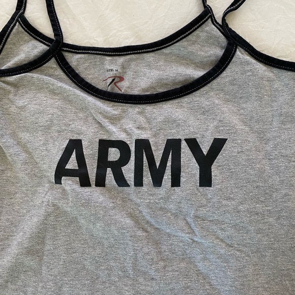 ARMY CROPPED TANK TOP - Picture 3 of 3